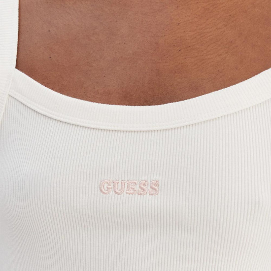 Guess Γυναικεία αμάνικη μπλούζα Stella Rib Tank Top